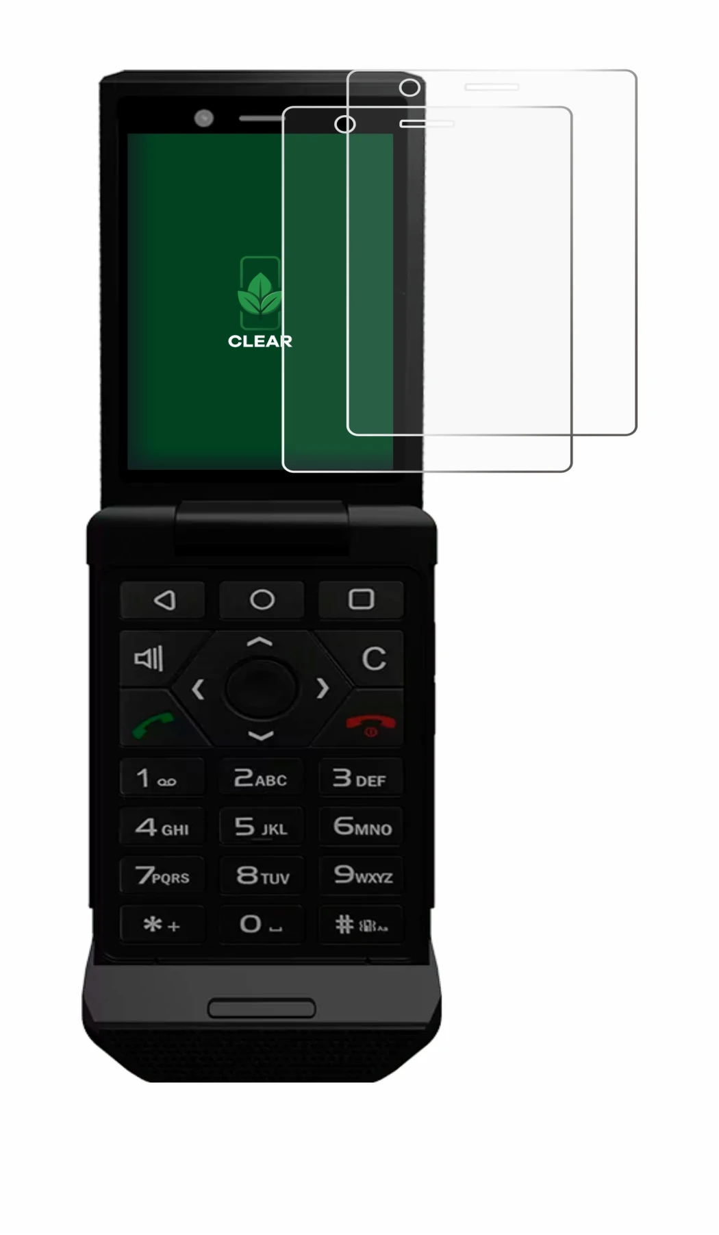 Abbildung des Geräts Caterpillar Cat S22 Flip mit einer Vielzahl des Displayschutzes.