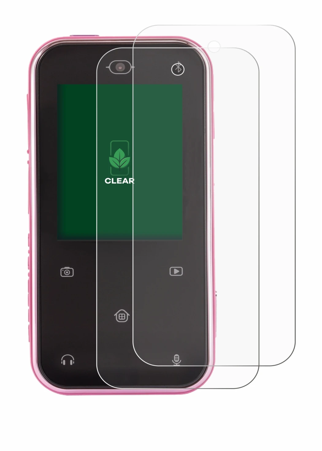 Abbildung des Geräts Vtech Kidizoom Snap Touch mit einer Vielzahl des Displayschutzes.