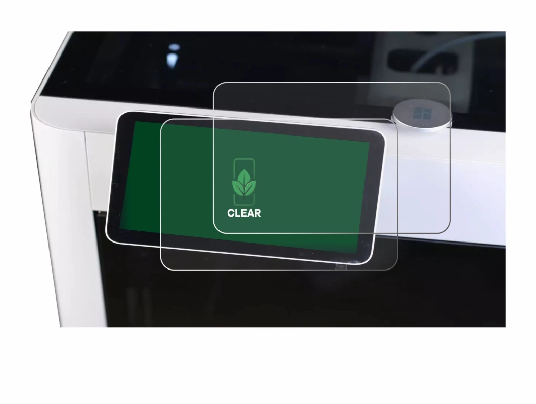 Abbildung des Geräts Bambu Lab X1-Carbon 3D Printer mit einer Vielzahl des Displayschutzes.
