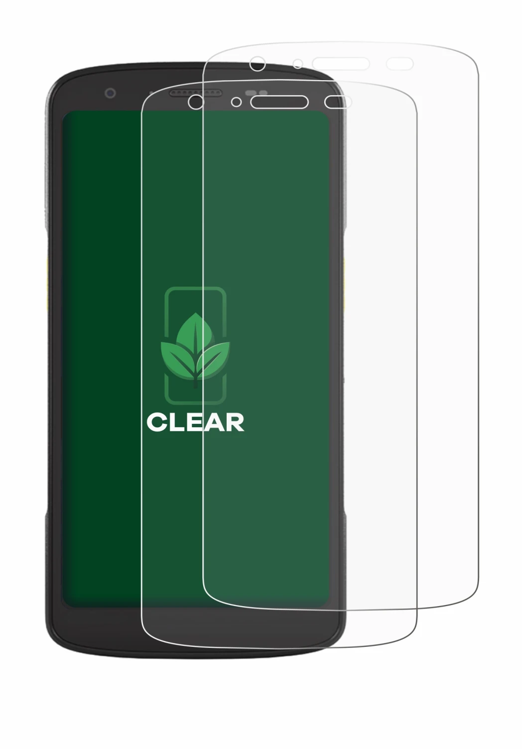 Abbildung des Geräts Zebra TC22 mit einer Vielzahl des Displayschutzes.