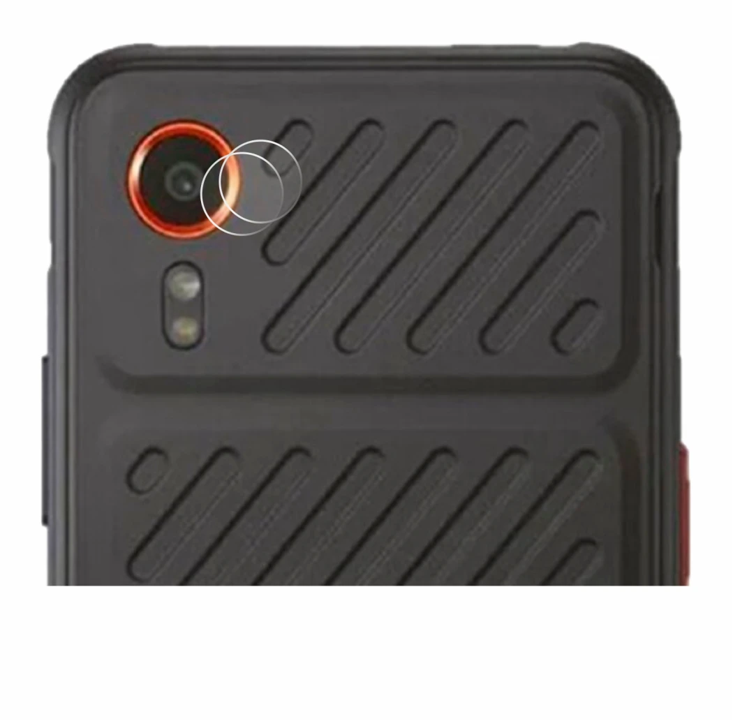 Abbildung des Geräts Samsung Galaxy XCover 7 (NUR Kameraschutz) mit einer Vielzahl des Displayschutzes.