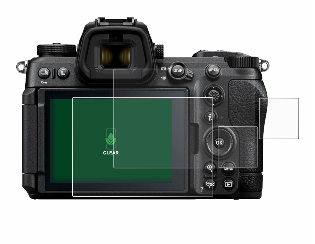 Abbildung des Geräts Nikon Z6 III mit einer Vielzahl des Displayschutzes.