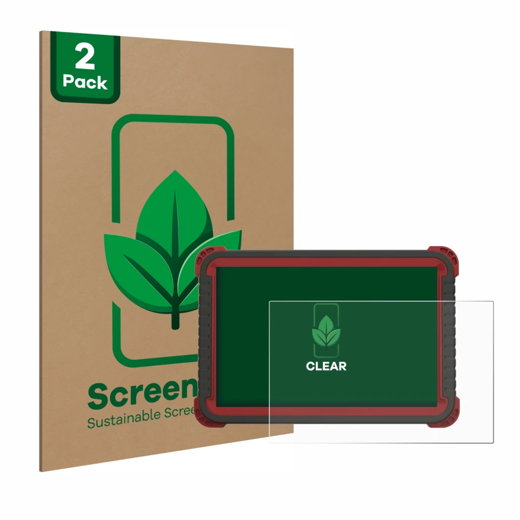 Vorderseite einer Produktverpackung mit dem Markenlogo ScreenLeaf. Daneben ist das Gerät Thinktool Master 2 mit dem zugehörige