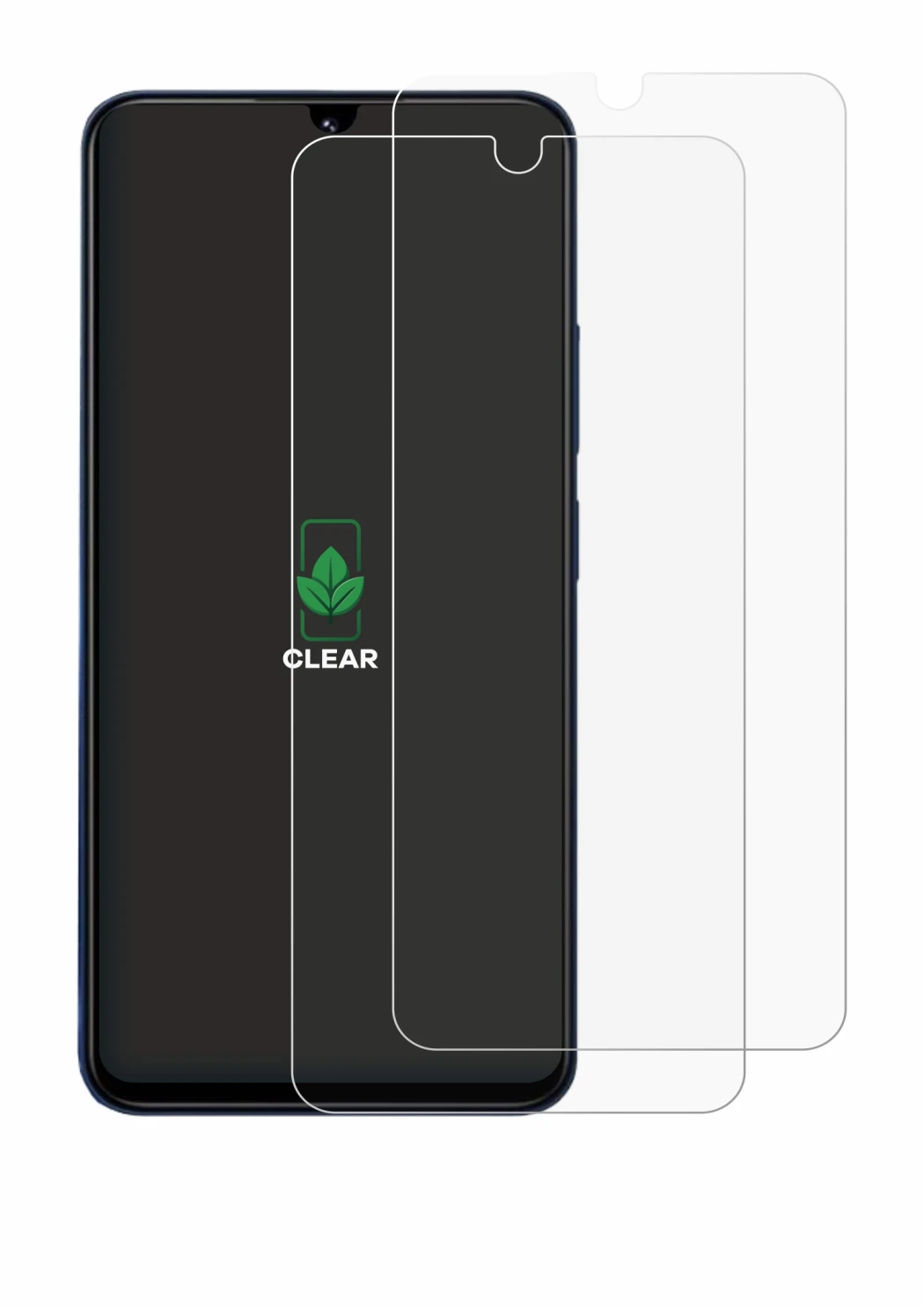 Abbildung des Geräts Xiaomi Redmi 14C mit einer Vielzahl des Displayschutzes.