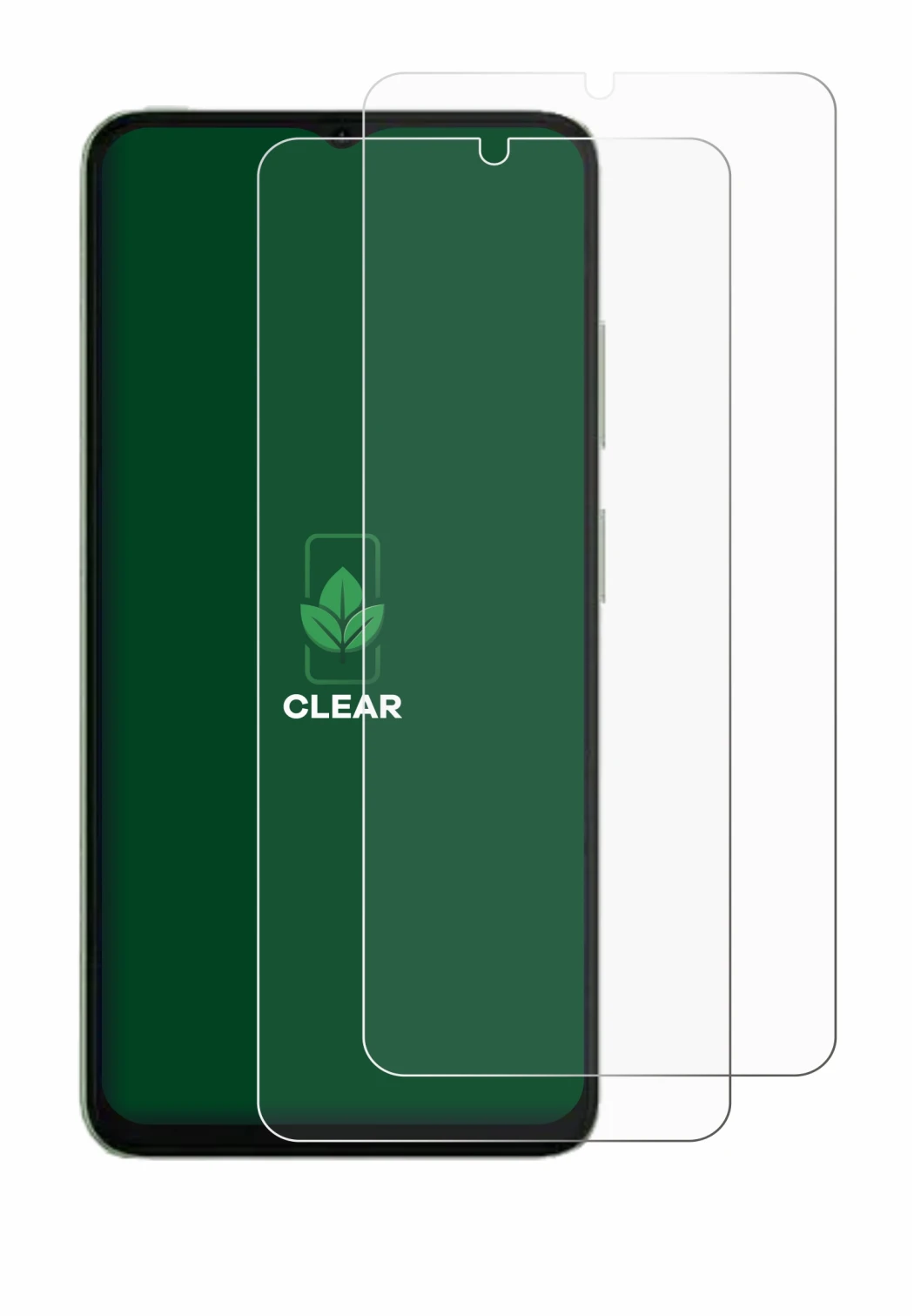 Abbildung des Geräts Ulefone Note 19 mit einer Vielzahl des Displayschutzes.