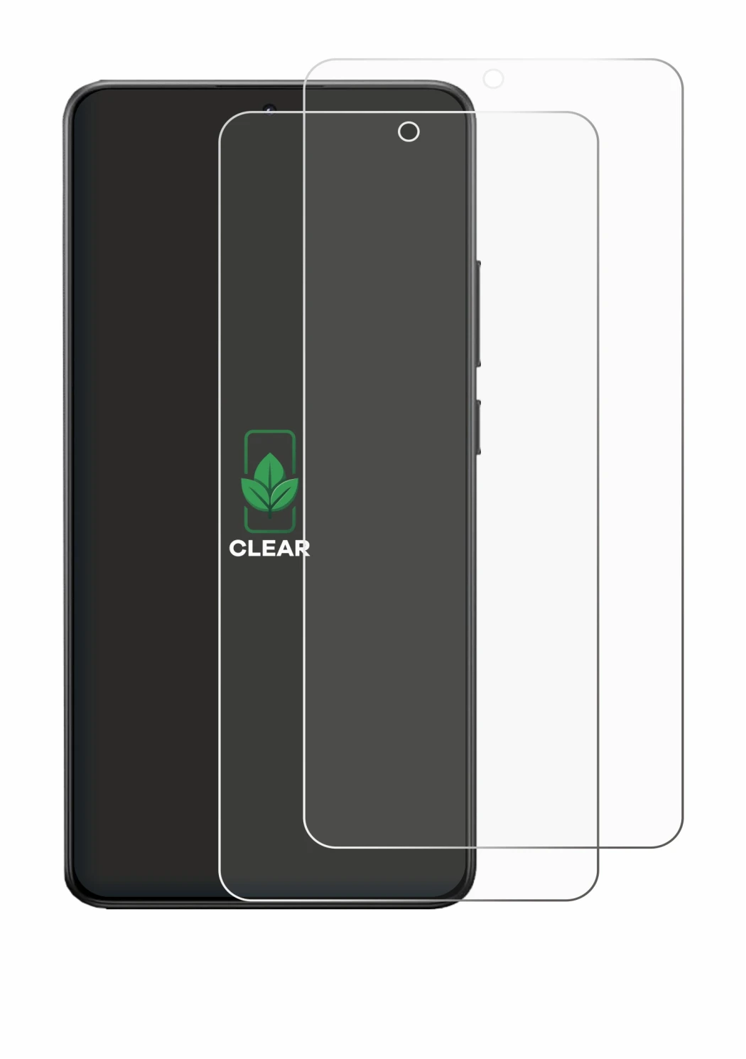 Abbildung des Geräts Xiaomi Poco X7 Pro mit einer Vielzahl des Displayschutzes.
