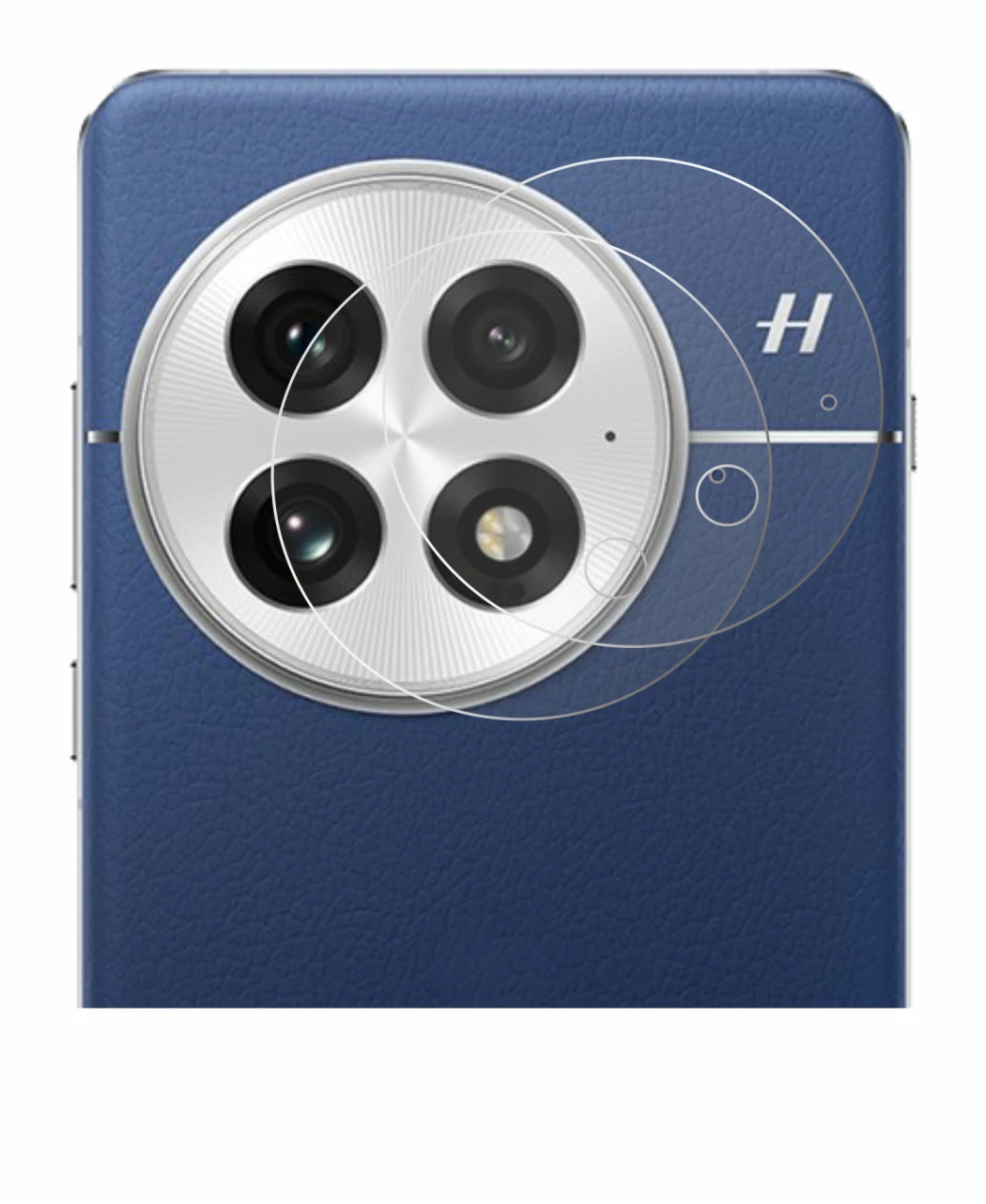 Abbildung des Geräts OnePlus 13 (NUR Kameraschutz) mit einer Vielzahl des Displayschutzes.