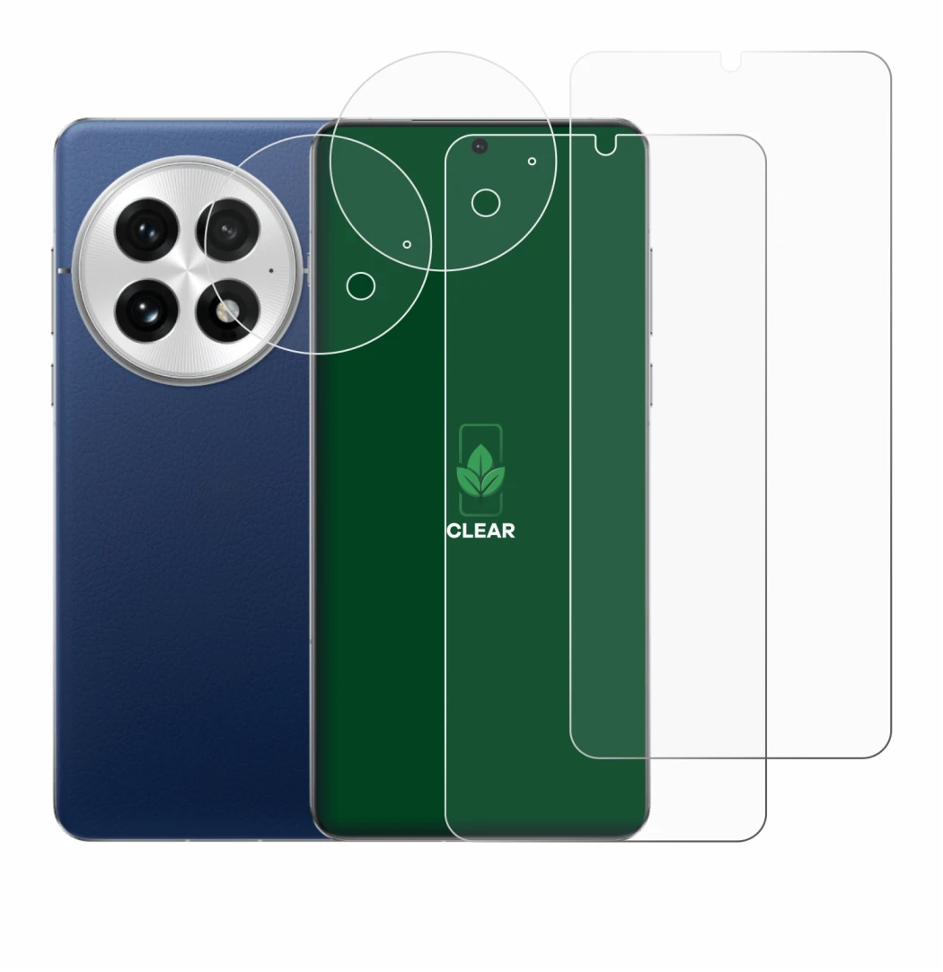 Abbildung des Geräts OnePlus 13 (Display+Kamera) mit einer Vielzahl des Displayschutzes.