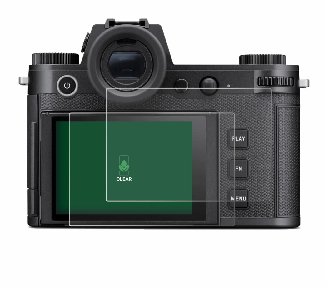 Abbildung des Geräts Leica SL3-S mit einer Vielzahl des Displayschutzes.