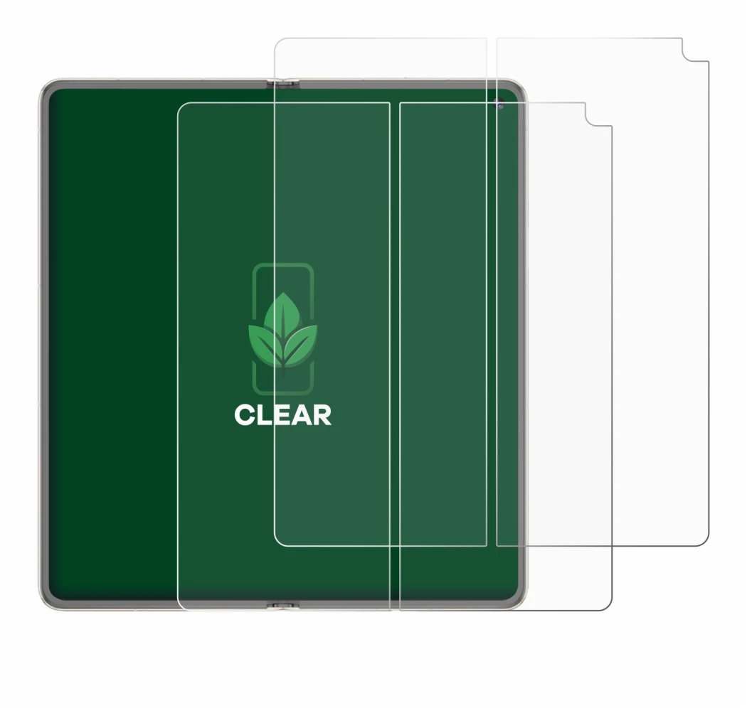 Abbildung des Geräts Huawei Mate X6 (Inneres Display) mit einer Vielzahl des Displayschutzes.