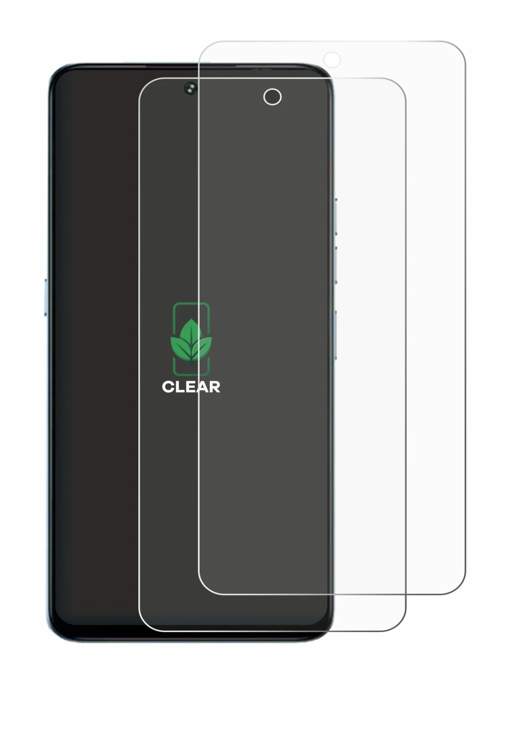 Abbildung des Geräts Umidigi Note 100 5G mit einer Vielzahl des Displayschutzes.