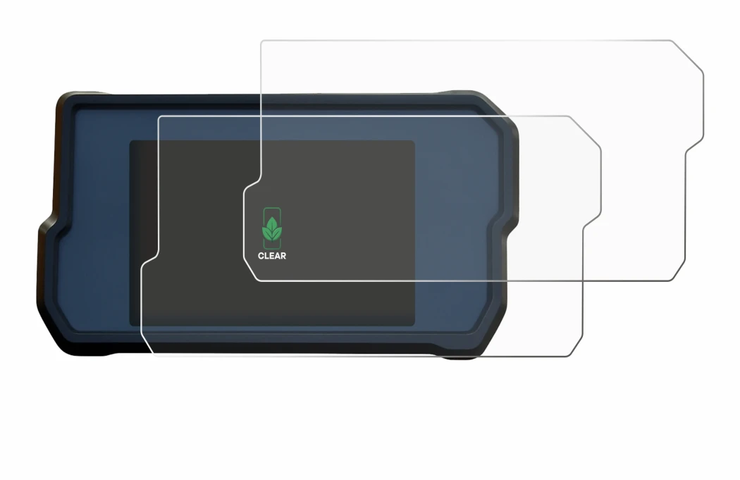 Abbildung des Geräts KTM 390 / 890 Adventure 2020+ mit einer Vielzahl des Displayschutzes.