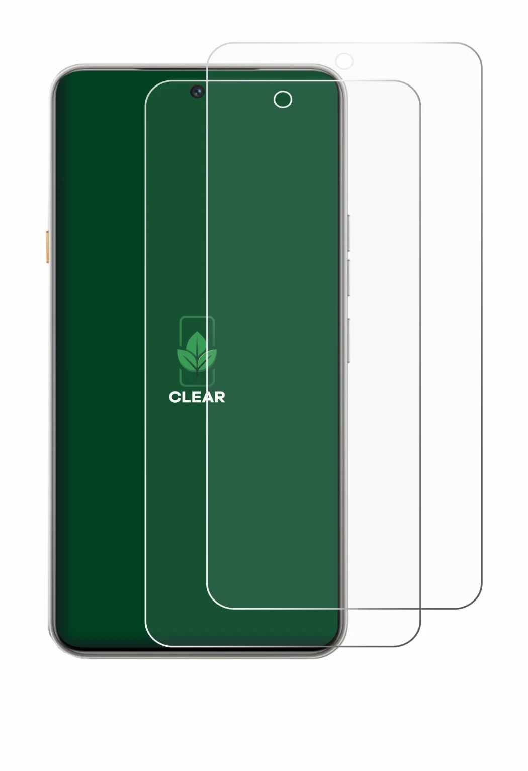 Abbildung des Geräts Tecno Camon 40 Premier mit einer Vielzahl des Displayschutzes.