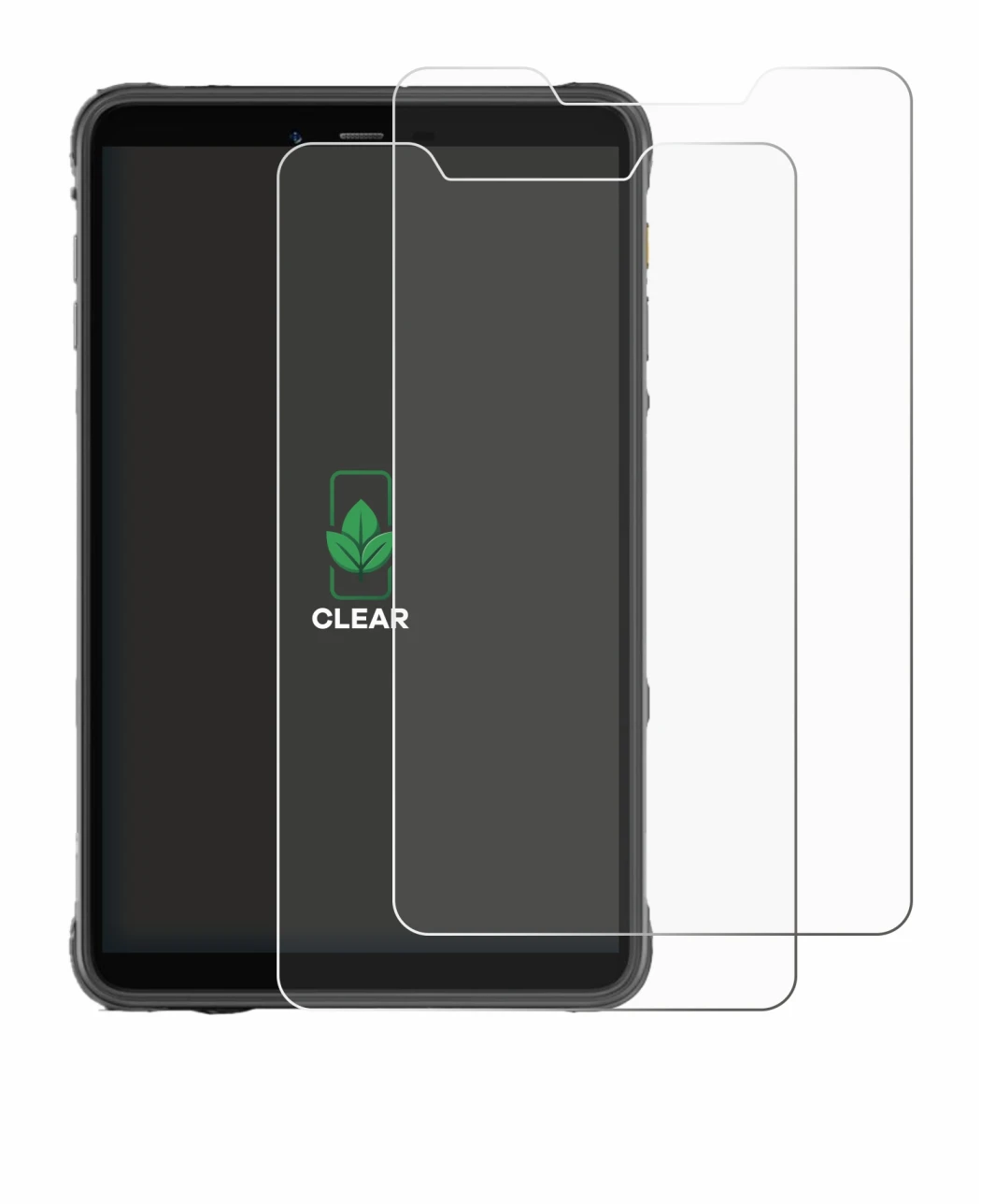Abbildung des Geräts Ulefone Armor Pad Pro mit einer Vielzahl des Displayschutzes.