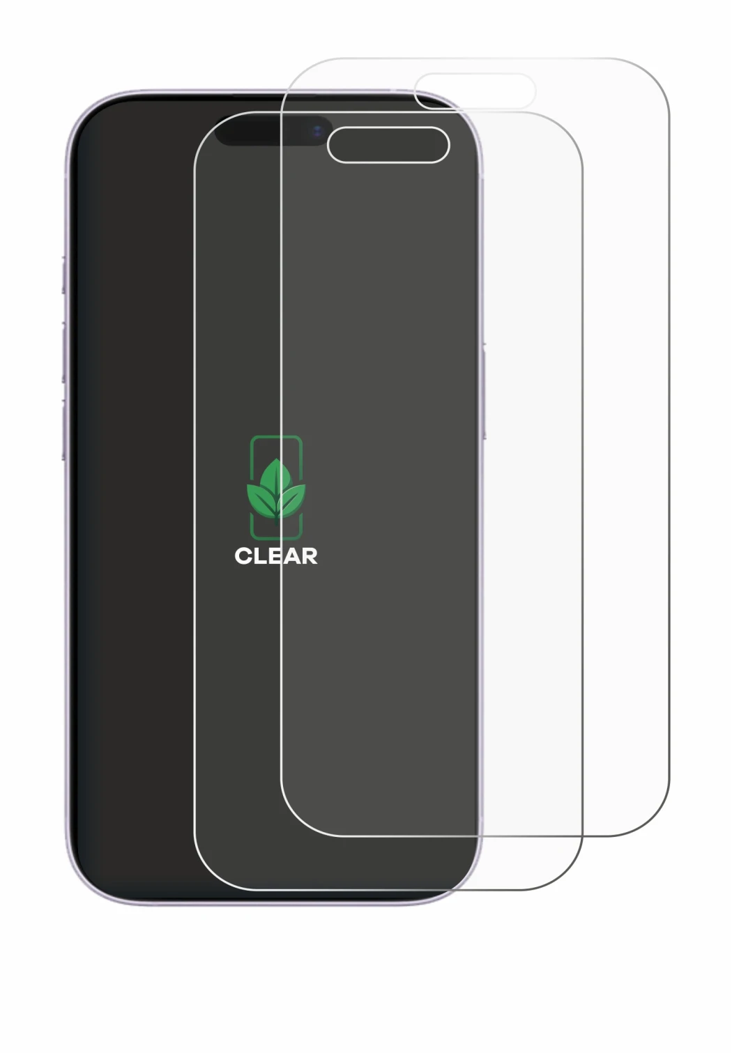 Abbildung des Geräts Apple iPhone 17 mit einer Vielzahl des Displayschutzes.