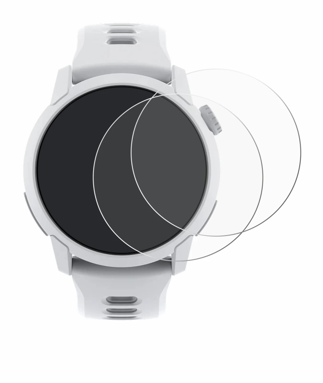 Abbildung des Geräts Coros Pace 4 mit einer Vielzahl des Displayschutzes.