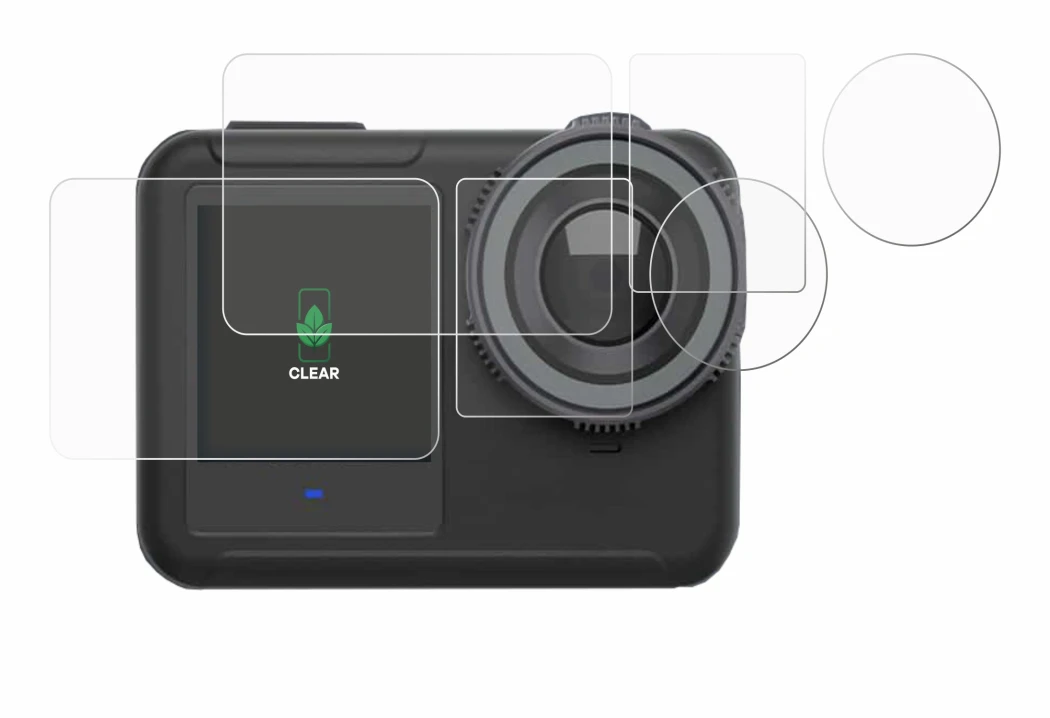 Abbildung des Geräts SVBONY SVGO3 4K mit einer Vielzahl des Displayschutzes.