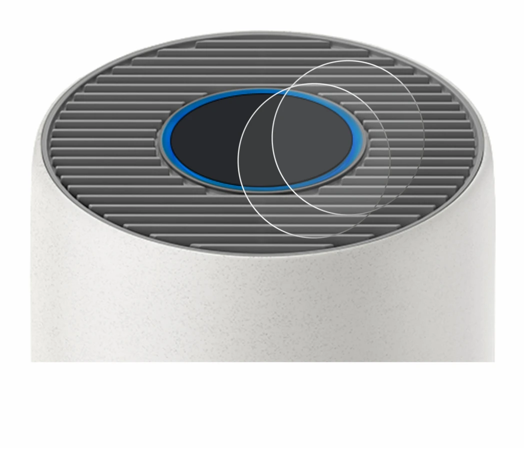 Abbildung des Geräts Philips 2000i Series AC2939 mit einer Vielzahl des Displayschutzes.