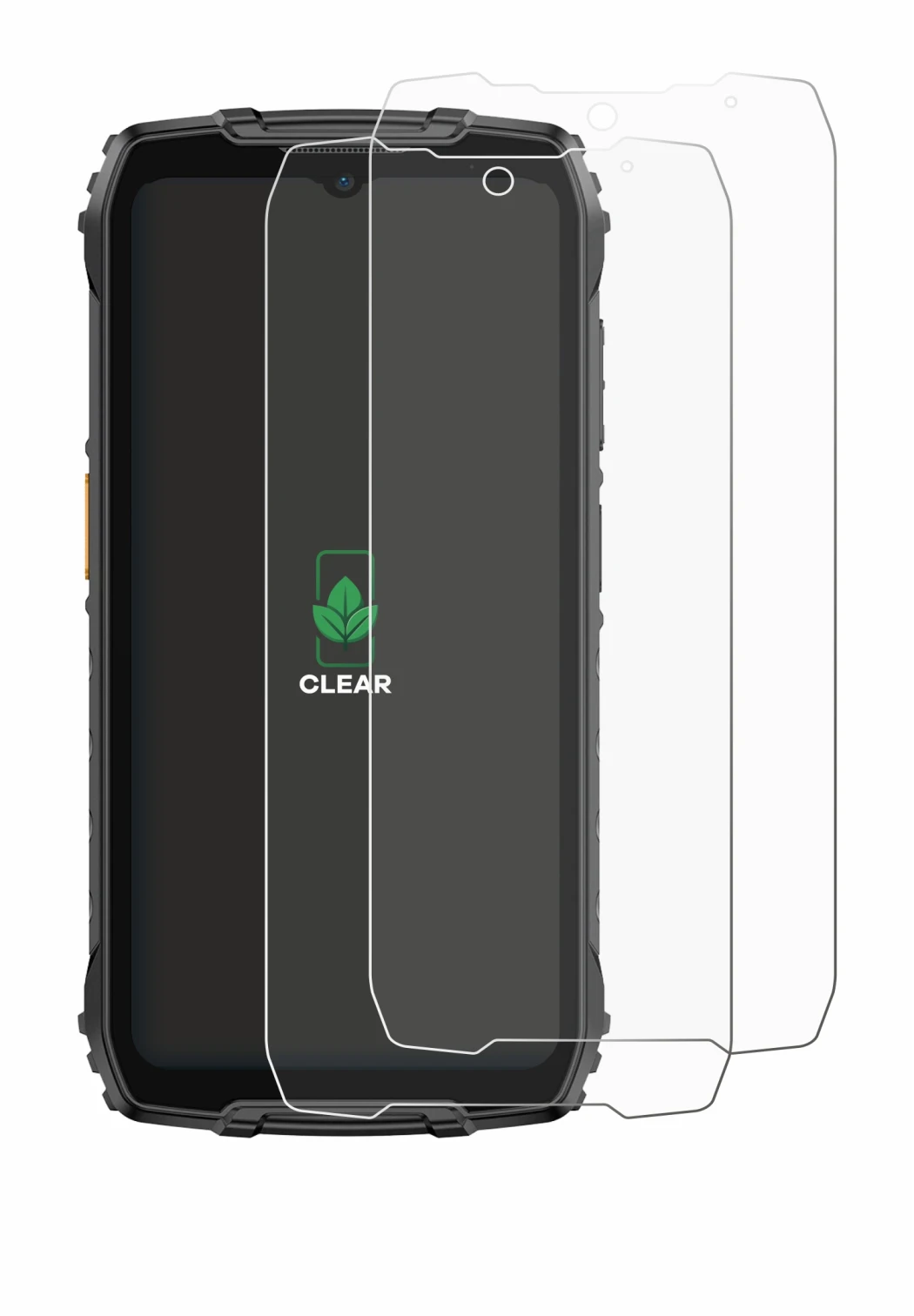 Abbildung des Geräts Ulefone RugKing 4 Pro mit einer Vielzahl des Displayschutzes.