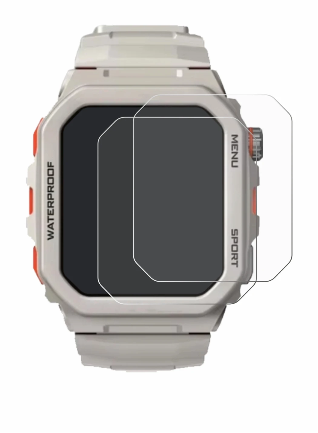 Abbildung des Geräts Rogbid Tank G2 mit einer Vielzahl des Displayschutzes.