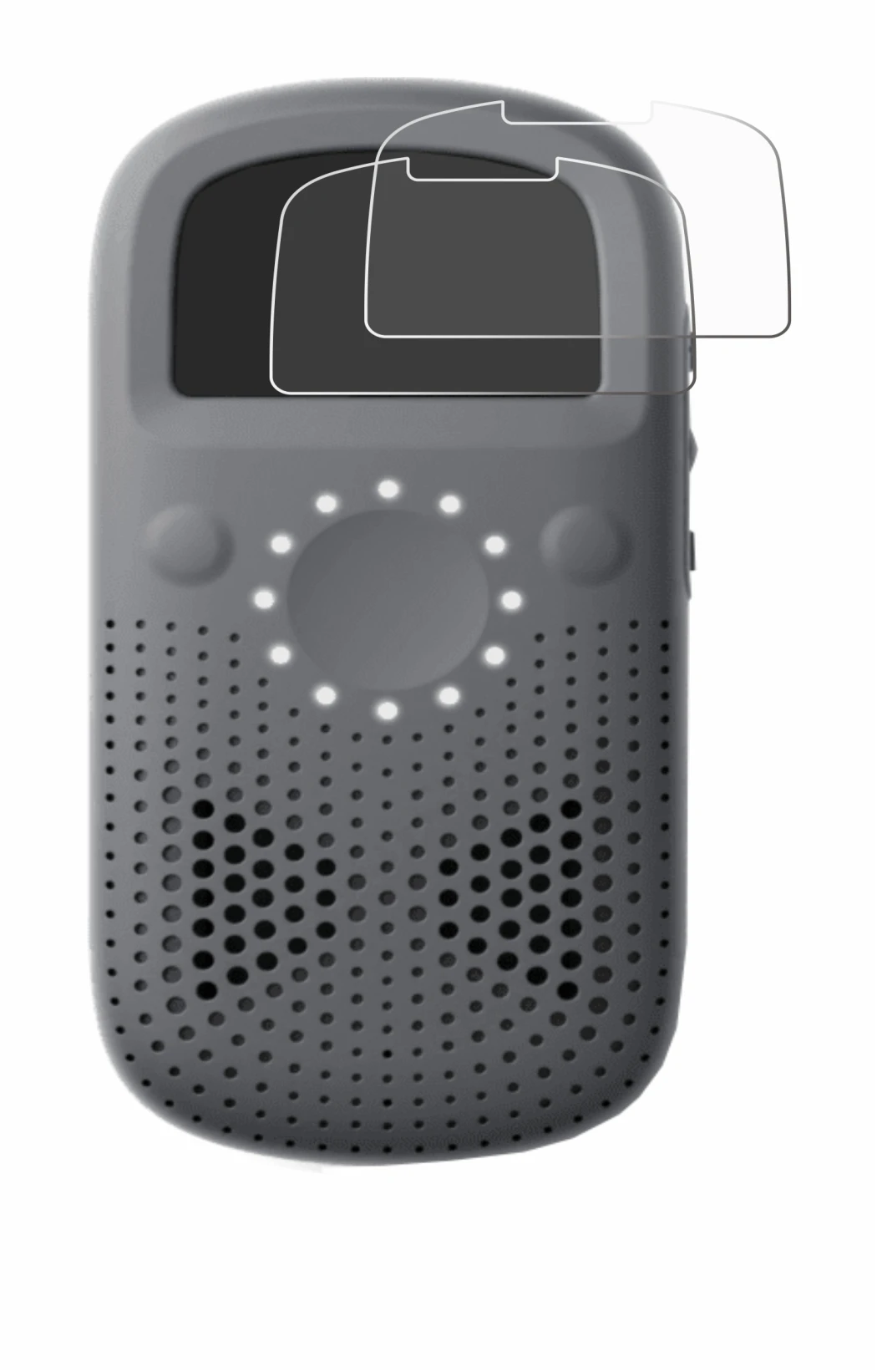 Abbildung des Geräts Relay X mit einer Vielzahl des Displayschutzes.