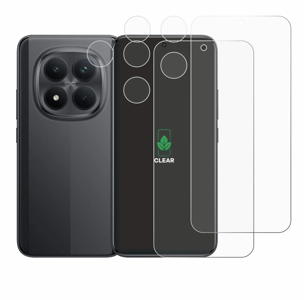 Abbildung des Geräts Xiaomi Poco M8 Pro (Display+Kamera) mit einer Vielzahl des Displayschutzes.