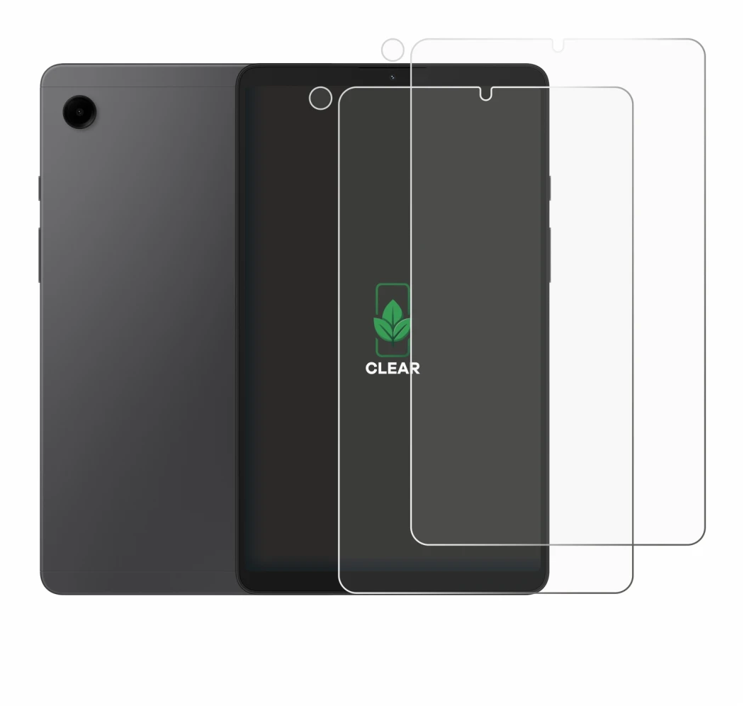 Abbildung des Geräts Samsung Galaxy Tab A9 (Display+Kamera) mit einer Vielzahl des Displayschutzes.