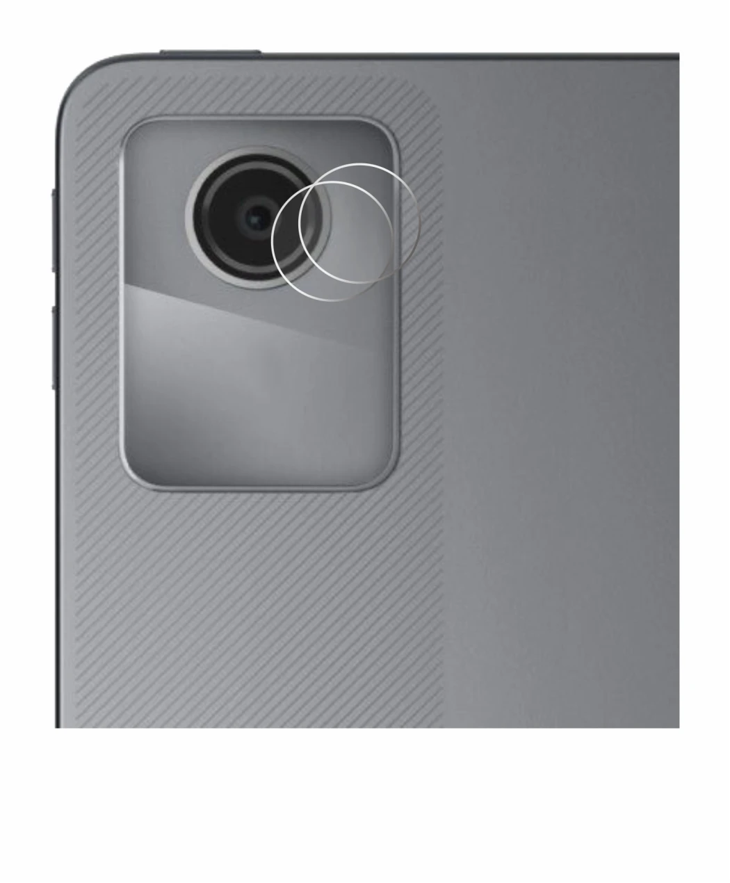 Abbildung des Geräts Lenovo Tab M11 (NUR Kameraschutz) mit einer Vielzahl des Displayschutzes.