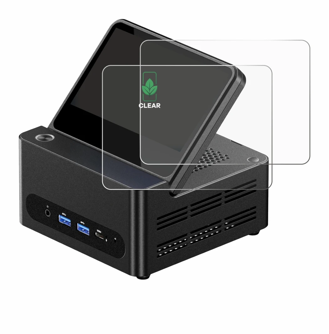 Abbildung des Geräts AOOSTAR ‎G-FLIP H255 mit einer Vielzahl des Displayschutzes.