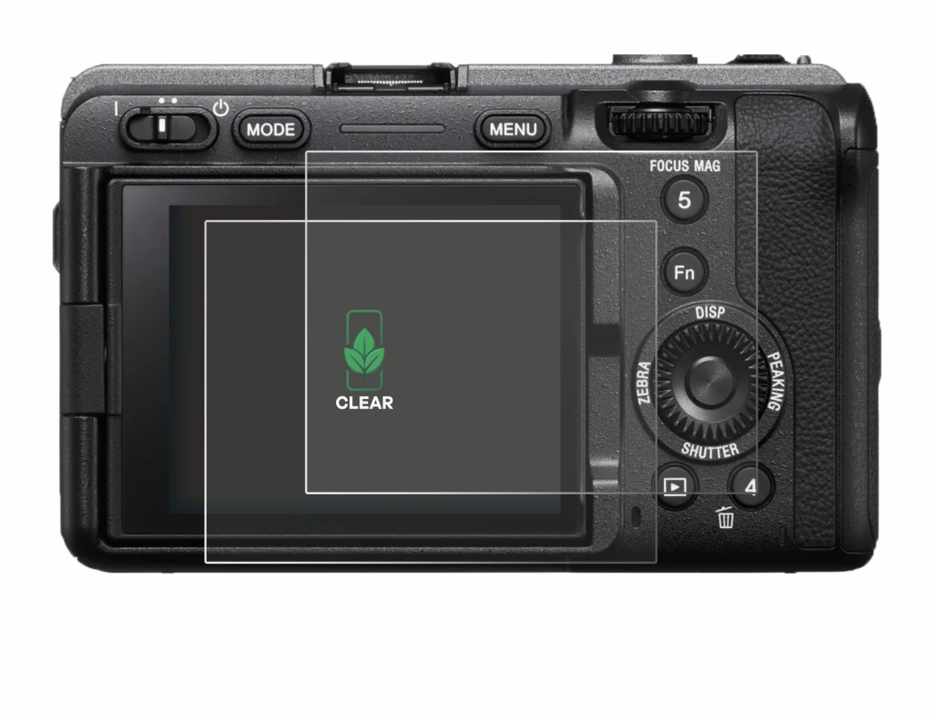 Abbildung des Geräts Sony FX3A (ILME‑FX3A) mit einer Vielzahl des Displayschutzes.