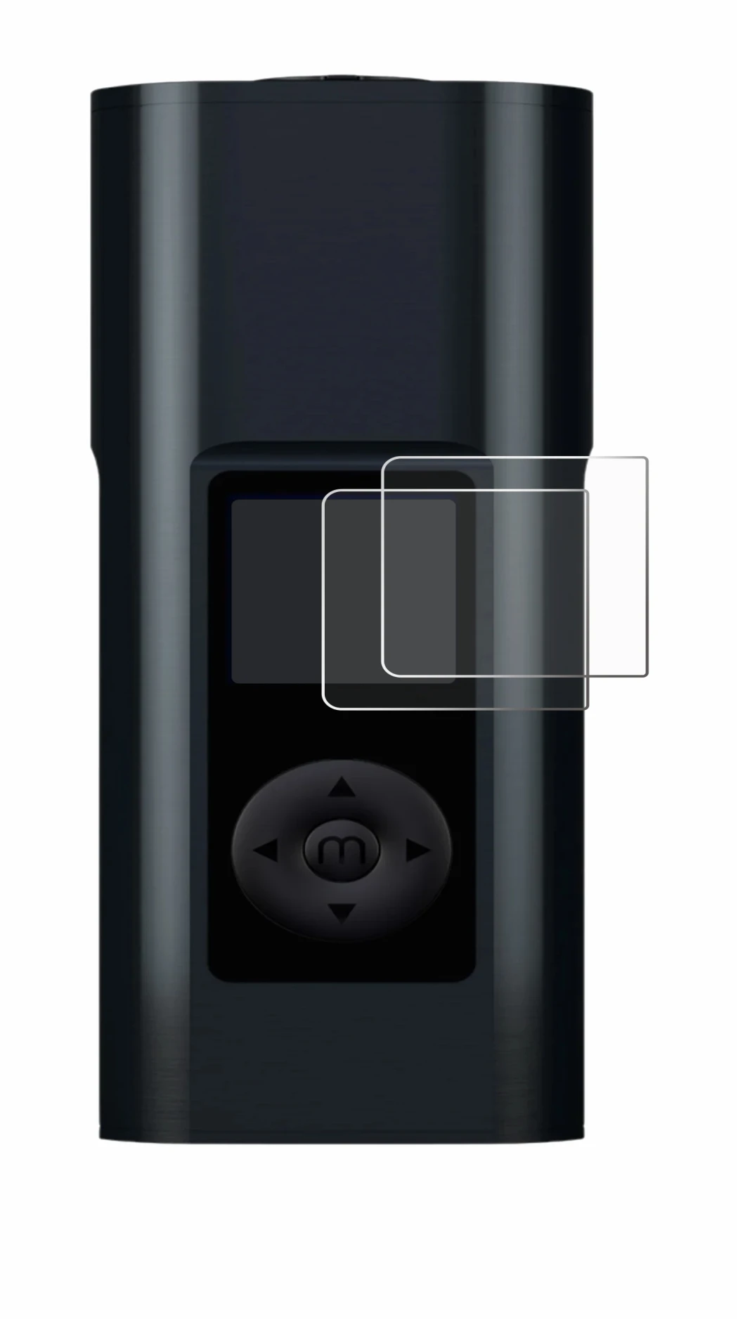 Abbildung des Geräts Arizer Solo 3 V2 mit einer Vielzahl des Displayschutzes.