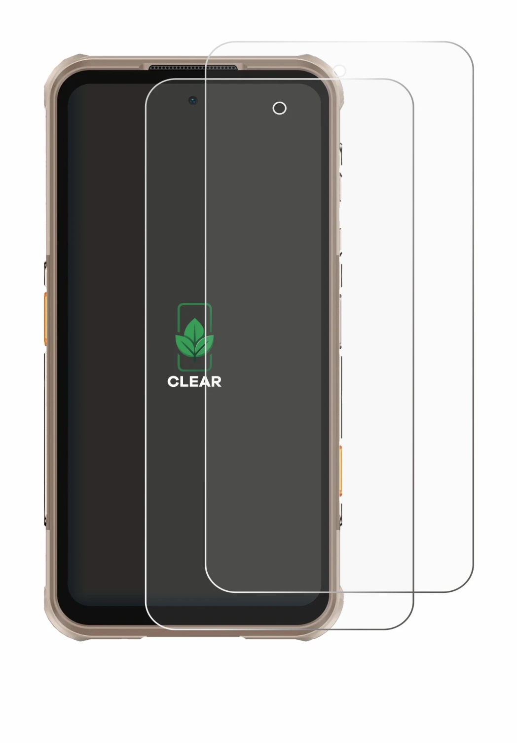 Abbildung des Geräts Ulefone RugOne Xever 8 mit einer Vielzahl des Displayschutzes.
