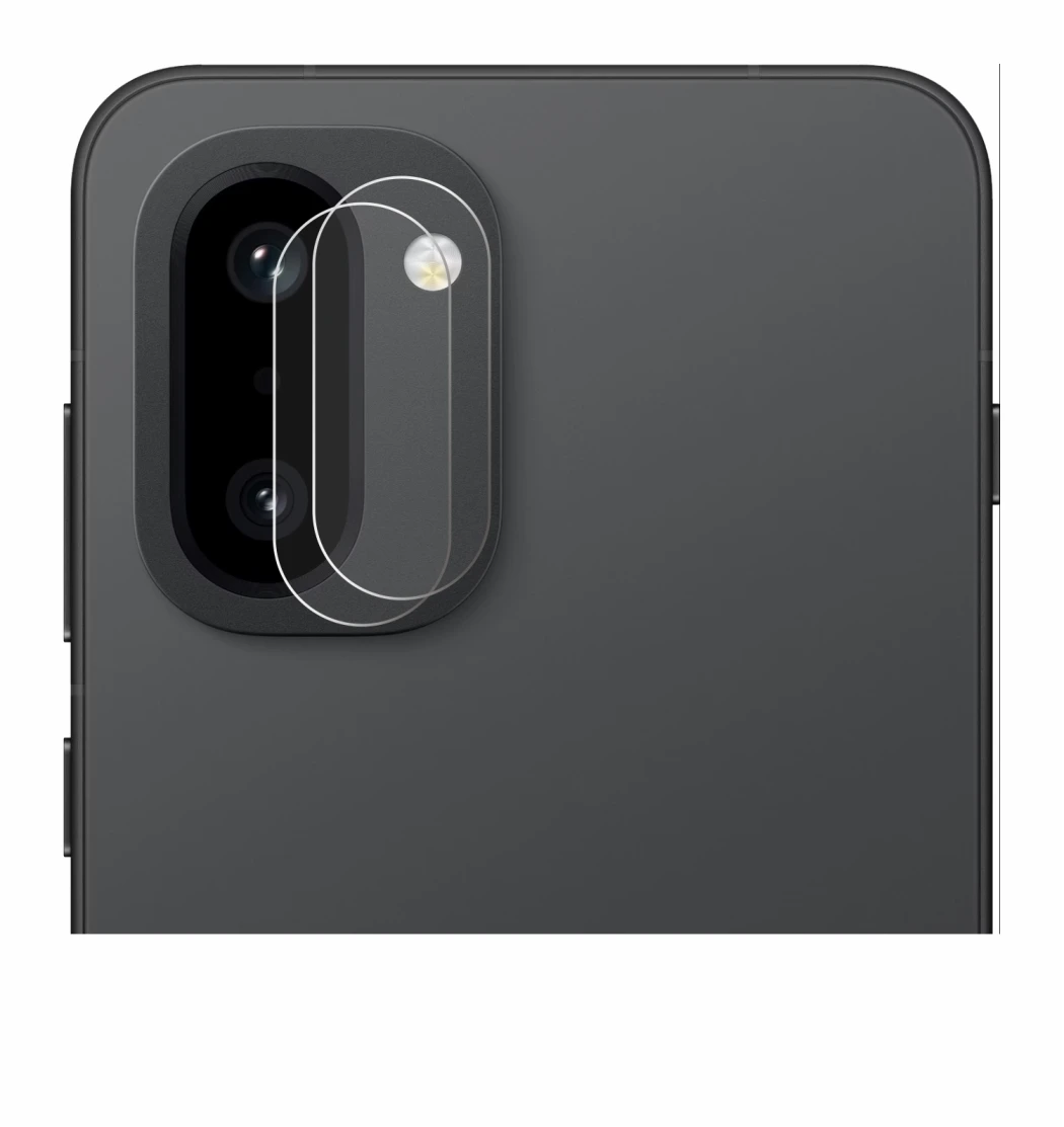Abbildung des Geräts OnePlus 15R (NUR Kameraschutz) mit einer Vielzahl des Displayschutzes.