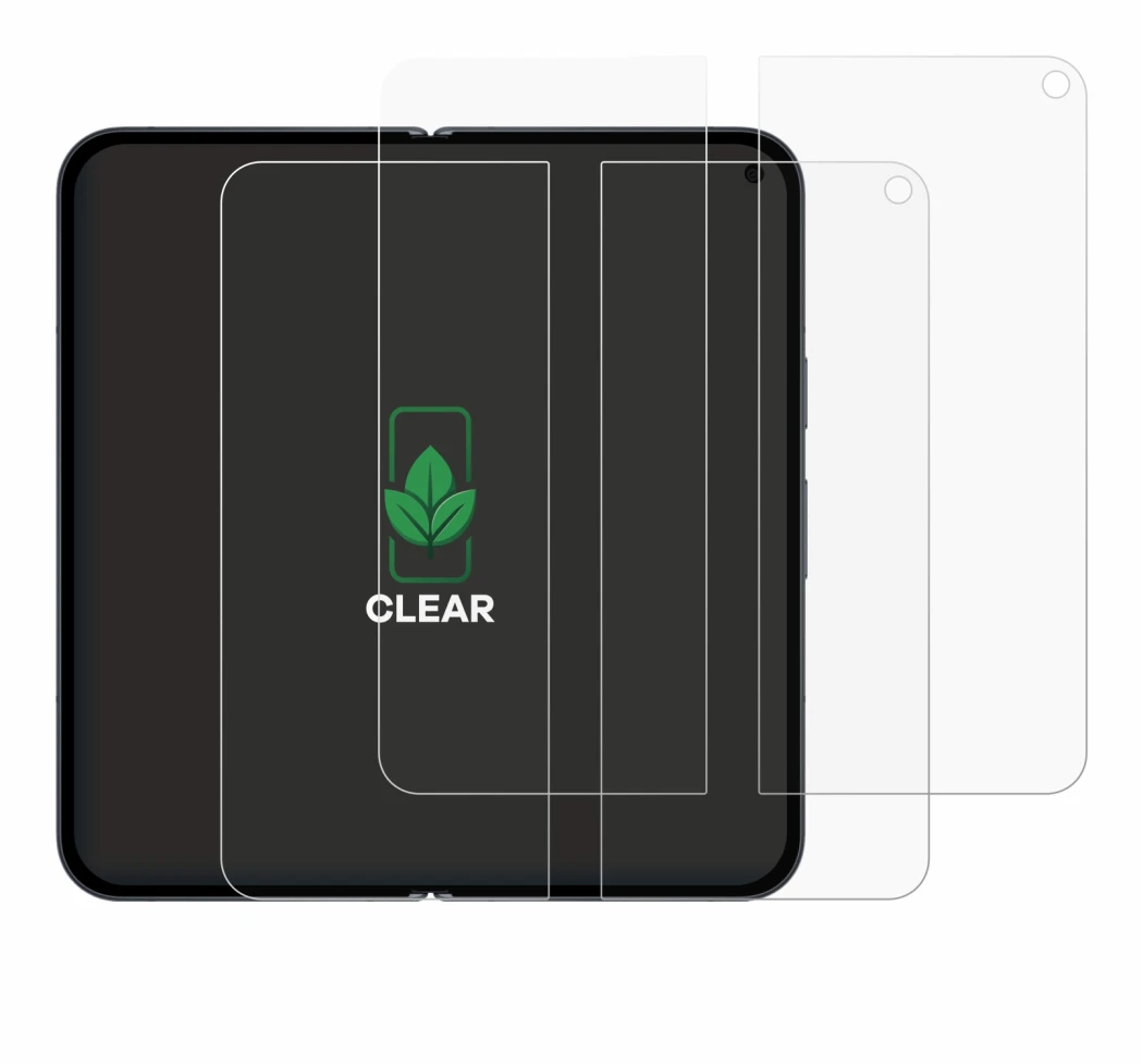 Abbildung des Geräts Google Pixel 11 Pro Fold (Inneres Display) mit einer Vielzahl des Displayschutzes.