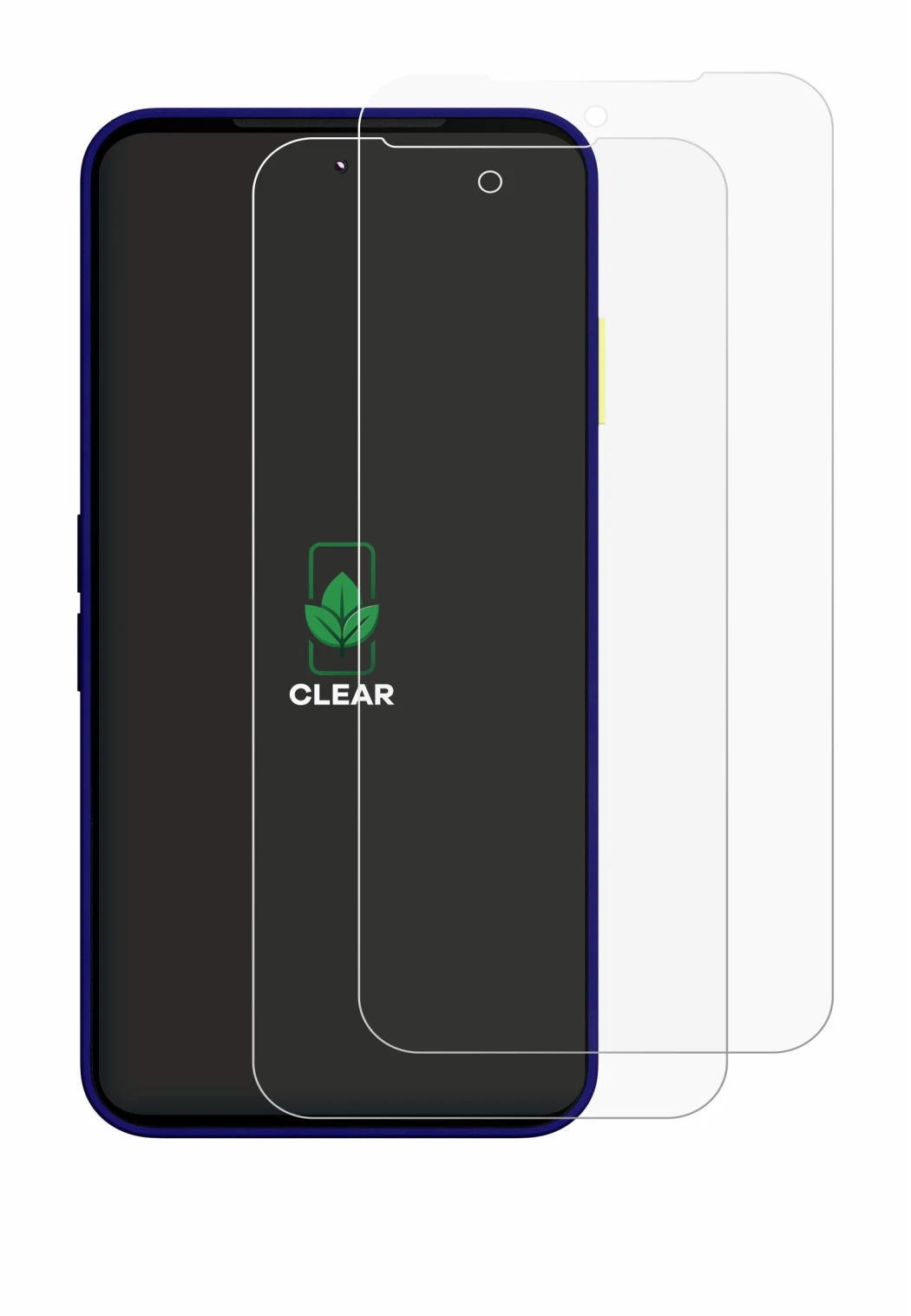Abbildung des Geräts Fairphone 6 Plus mit einer Vielzahl des Displayschutzes.