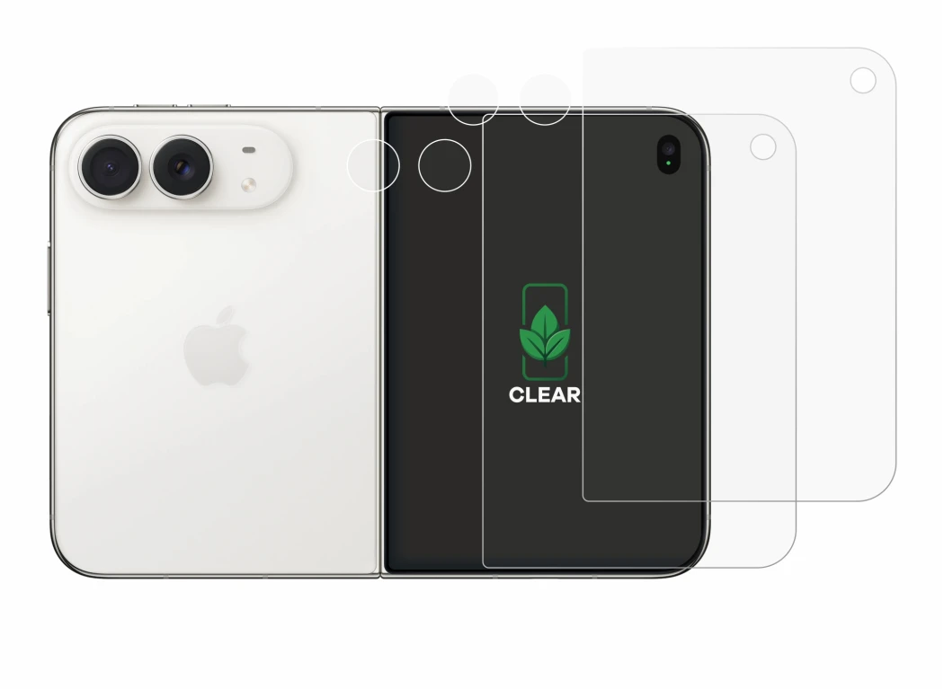 Abbildung des Geräts Apple iPhone Duo (Display+Kamera) mit einer Vielzahl des Displayschutzes.