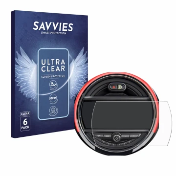 Vorderseite einer Produktverpackung mit dem Markenlogo Savvies. Daneben ist das Gerät Mini Cooper R56 (6.5
