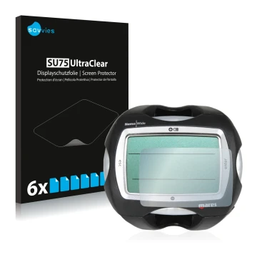 Vorderseite einer Produktverpackung mit dem Markenlogo Savvies. Daneben ist das Gerät Mares Nemo Wide 2 mit dem zugehörigen Di