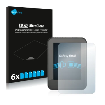 Vorderseite einer Produktverpackung mit dem Markenlogo Savvies. Daneben ist das Gerät Neodrives neoMMI Z20 mit dem zugehörigen