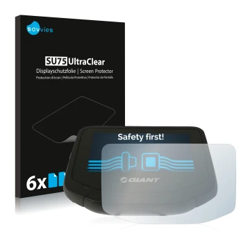 Vorderseite einer Produktverpackung mit dem Markenlogo Savvies. Daneben ist das Gerät Giant RideControl Evo mit dem zugehörige