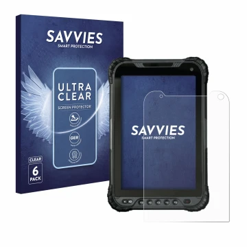 Vorderseite einer Produktverpackung mit dem Markenlogo Savvies. Daneben ist das Gerät UniStrong UT30 8