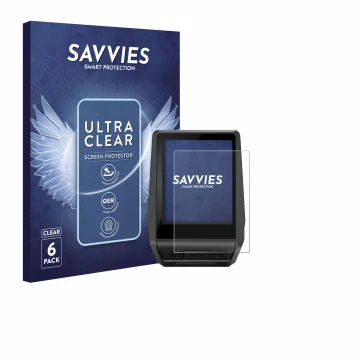 Vorderseite einer Produktverpackung mit dem Markenlogo Savvies. Daneben ist das Gerät Bosch Nyon 2020 mit dem zugehörigen Disp