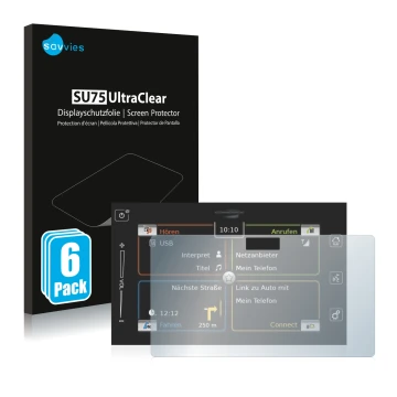 Vorderseite einer Produktverpackung mit dem Markenlogo Savvies. Daneben ist das Gerät Bosch Suzuki Vitara 1.4 BoosterJet 2019 