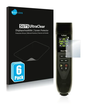 Vorderseite einer Produktverpackung mit dem Markenlogo Savvies. Daneben ist das Gerät RigExpert Stick Pro mit dem zugehörigen 