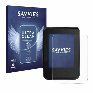 Vorderseite einer Produktverpackung mit dem Markenlogo Savvies. Daneben ist das Gerät Giant RideDash Evo mit dem zugehörigen D