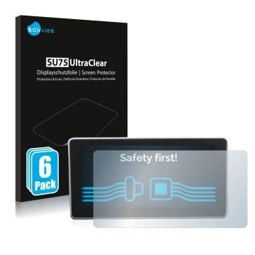 Vorderseite einer Produktverpackung mit dem Markenlogo Savvies. Daneben ist das Gerät Audi A4 B9 2016 mit dem zugehörigen Disp