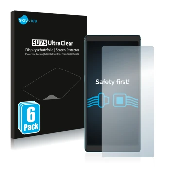Vorderseite einer Produktverpackung mit dem Markenlogo Savvies. Daneben ist das Gerät Hisense Touch Lite mit dem zugehörigen D