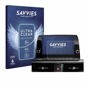 Vorderseite einer Produktverpackung mit dem Markenlogo Savvies. Daneben ist das Gerät Kia Picanto 2022 8