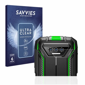 Vorderseite einer Produktverpackung mit dem Markenlogo Savvies. Daneben ist das Gerät Doogee S41 Pro (NUR Kameraschutz) mit de