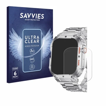 Vorderseite einer Produktverpackung mit dem Markenlogo Savvies. Daneben ist das Gerät LIGE K-57 1.96
